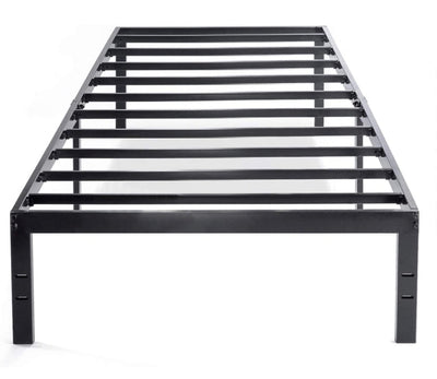 Best Price Mattress 14 Inch Metal Platform Beds w/ Heavy Duty Steel Slat Mattress Foundation (No Box Spring Needed), Black- NEW IN BOX!!!