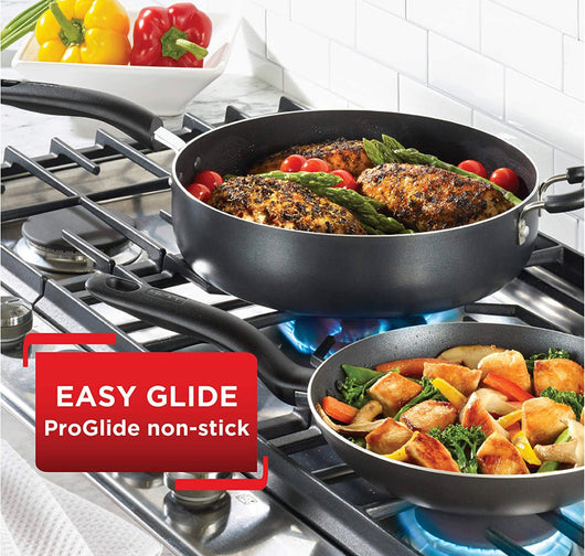 T-fal B36290 Specialty Nonstick 5 Quart Jumbo Cooker Saute Pan with Glass Lid, Black- NEW IN BOX!!