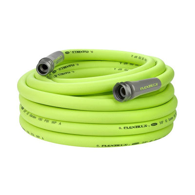 Flexzilla® Garden Hose, 5/8" x 50', 3/4" - 11 1/2 GHT Fittings, Flexible Hybrid Polymer, ZillaGreen®**New**