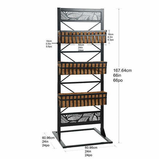 66-inch Patio Divider with Planters! (New In The Box)