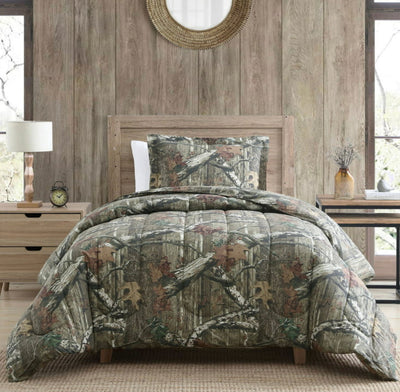 Mossy Oak, (2) Piece Infinity Camouflage Comforter Set - Twin- NEW!