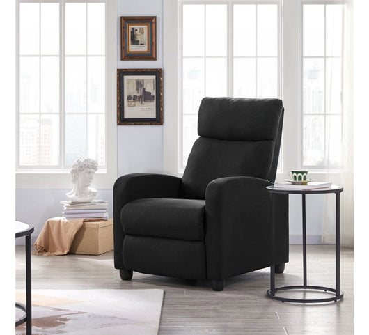 Yaheetech Push Back Recliner, Black (new and assembled)