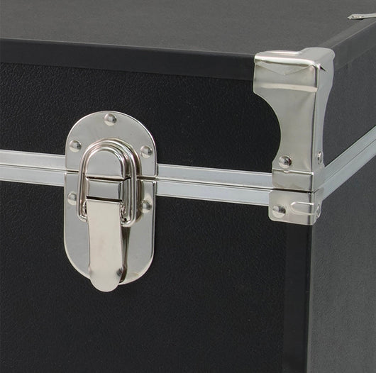 Seward Trunks 25 Gallon Wood, Plastic and Metal Trunk with Lock, Black!! - BRAND NEW!!