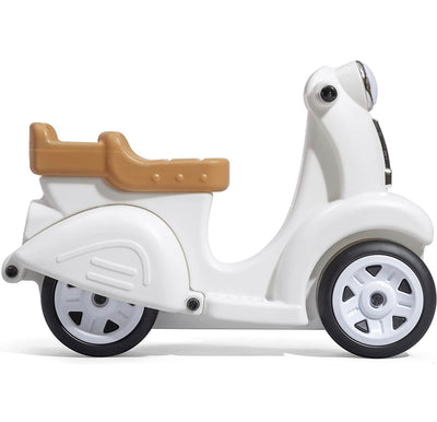 Step2 Ride Along Scooter – Ride On Toy with Vintage-Style Design, Foot-to-Floor Toddler Scooter with Four Wheels for Extra Stability- NEW AND ASSEMBLED!!