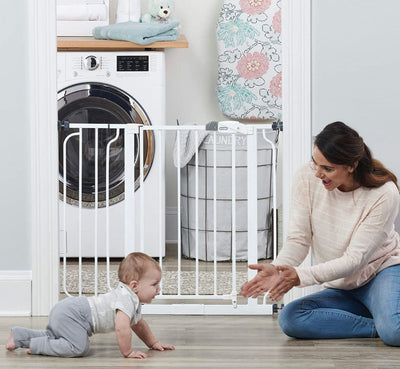 Regalo Easy Step 38.5-Inch Extra Wide Walk Thru Baby Gate, Includes 6-Inch Extension Kit, 4 Pack Pressure Mount Kit, 4 Pack Wall Cups and Mounting Kit- NEW IN BOX!!!