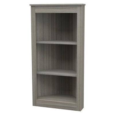 Inval 47" 3-Shelf Corner Bookcase, Gray**New in box**