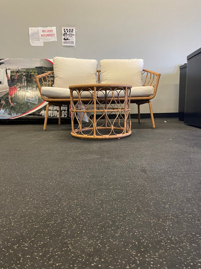 Crosley Juniper 2 Pieces Outdoor Wicker Conversation Set- Loveseat & Coffee Table- NEW AND ASSEMBLED!!!