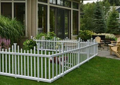 Zippity Outdoor Products Madison No-Dig Vinyl Fence Kit (30in x 56in) (4 Pack)- NEW IN 2 BOXES!!!!