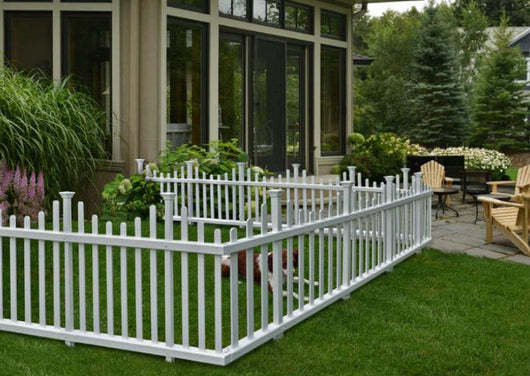 Zippity Outdoor Products Madison No-Dig Vinyl Fence Kit (30in x 56in) (4 Pack)- NEW IN 2 BOXES!!!!