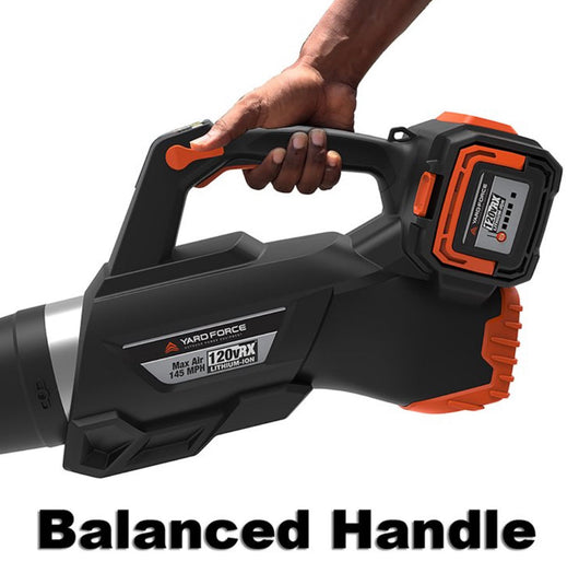 Yard Force 120vRX Lithium-Ion Blower with Push-Button Speed Control - NEW IN BOX!!!