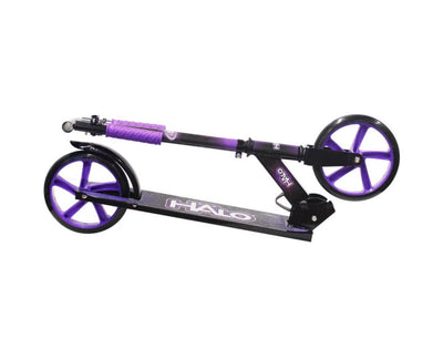 HALO Rise Above Supreme Big Wheel Scooter - Purple - Designed For All Riders (Unisex) - 200mm Wheels, Height Adjustable and Folding- NEW IN BOX!!!