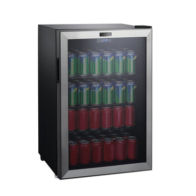 Galanz 4.5 Cu ft 152 can Beverage Mini Fridge (New out of the box Dented From shipping, photos shown)