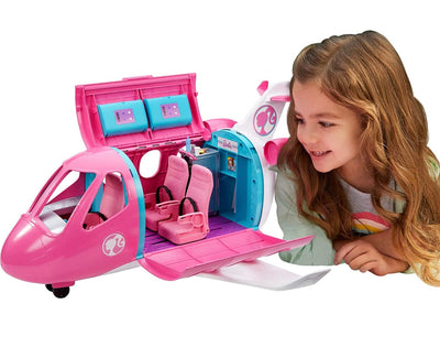 Barbie Dreamplane Airplane Toys Playset with 15+ Accessories Including Puppy, Snack Cart, Reclining Seats and More- NEW IN BOX!!!