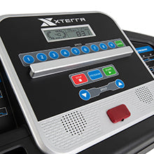 XTERRA Fitness TR Folding Treadmill! (NEW & ASSEMBLED - CRACKED PLASTIC - PHOTOS SHOWN) **You will need a truck or trailer to pick this item up!!!**
