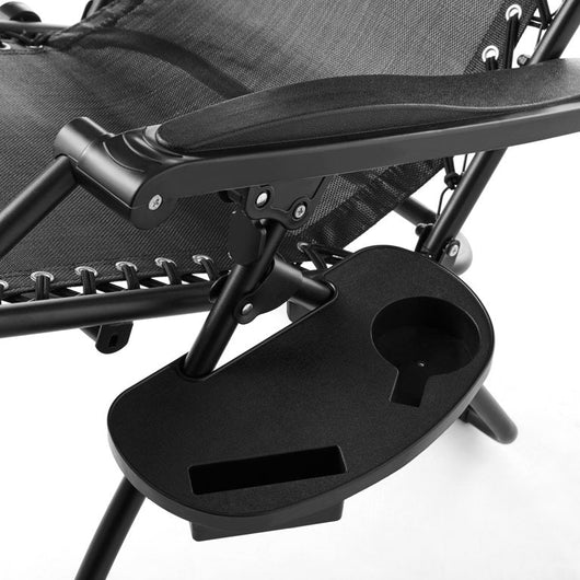 Mainstays Outdoor Zero Gravity Chair Lounger, 2 Pack - Black!  -Brand new in the box 