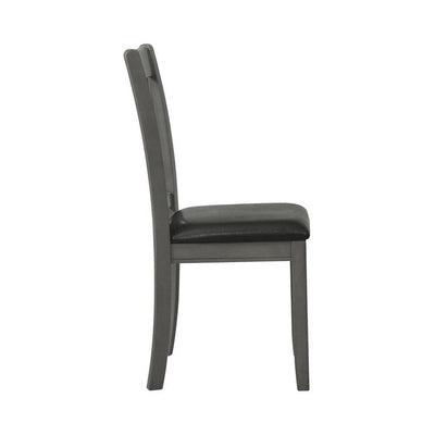 Lavon Upholstered Dining Side Chairs Black and Medium Grey (Set of 6)**new in box**