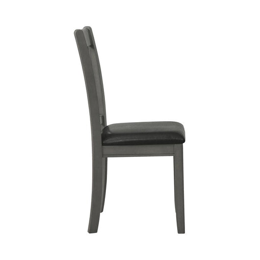 Lavon Upholstered Dining Side Chairs Black and Medium Grey (Set of 6)**new in box**
