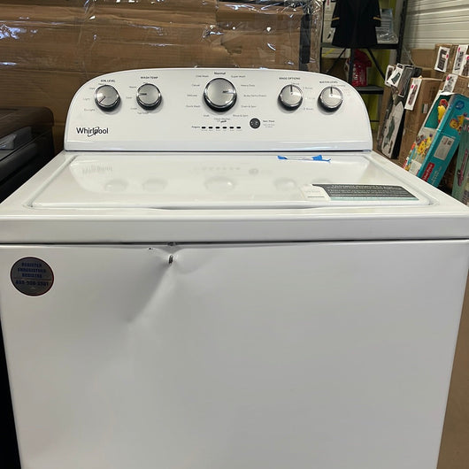 Whirlpool 3.5-cu ft Top-Load Washer with Deep Water Wash - White USED - TESTED & WORKS GREAT!!! Small dent on the front