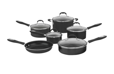 Cuisinart Advantage Non-Stick Hard Aluminum 11-Piece Cookware Set, Black- NEW IN BOX!!!