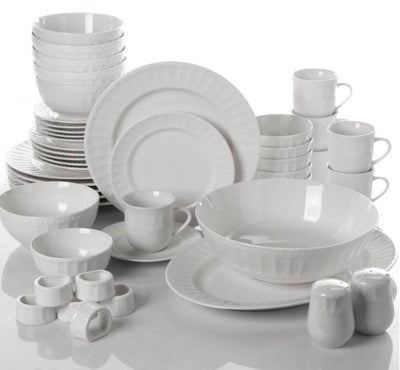 Gibson Home Regalia 46-Piece Dinnerware and Serve ware Set, Service for 6- NEW IN BOX!!!