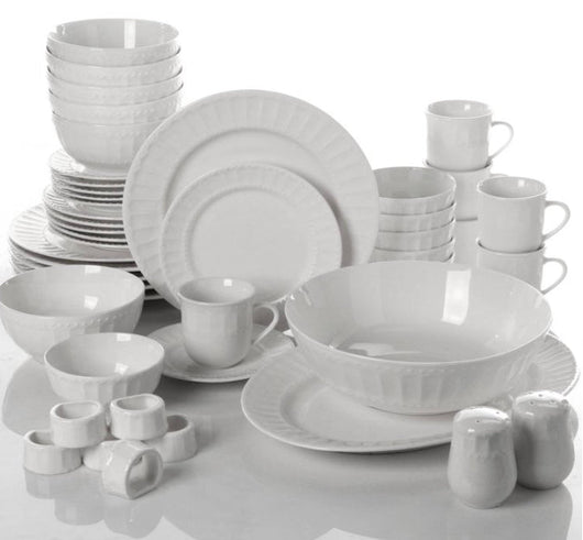 Gibson Home Regalia 46-Piece Dinnerware and Serve ware Set, Service for 6- NEW IN BOX!!!