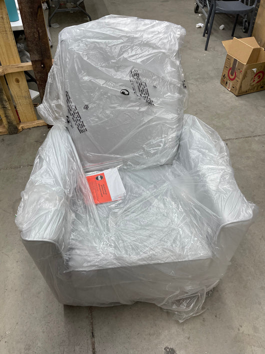Evolur Raleigh Upholstered Plush Seating Glider Swivel, Rocker, Recliner, Glider for Nursery- brand new / assembled