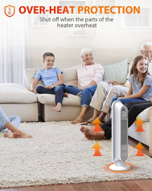 SKONYON 1500W Indoor Portable Electric Heater Ceramic Tower Heaters for Home Office- Used, cleaned and tested-works great!