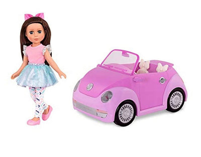 Glitter Girls – Purple Convertible Car & 14-inch Poseable Doll Candice- NEW IN BOX!!!