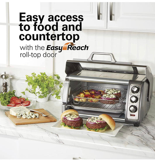Hamilton Beach 31523 Sure-Crisp Air Fryer Toaster Oven with Easy Reach Door, STAINLESS STEEL**New in Box**