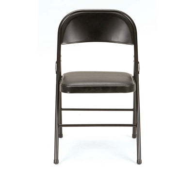 Mainstays Vinyl Folding Chair (4 Pack), Black- NEW IN BOX!!!