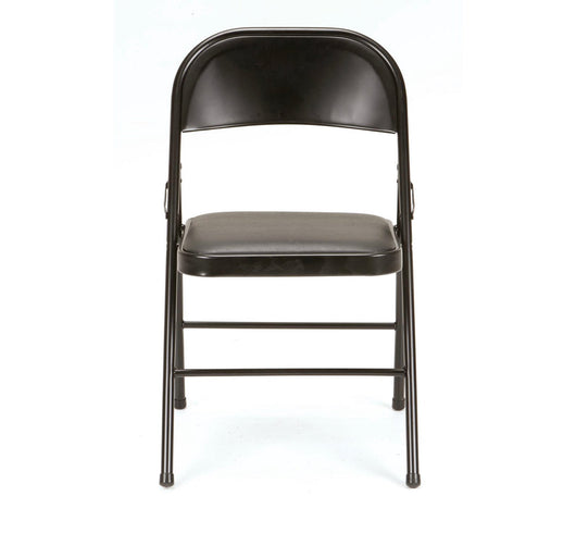 Mainstays Vinyl Folding Chair (4 Pack), Black- NEW IN BOX!!!