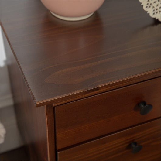 Walker Edison 3 Drawer Solid Wood Nightstand in Walnut**New in box**