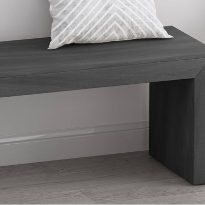 Noble House Maiya Farmhouse Acacia Wood Dining Bench, Black!! NEW IN BOX!!