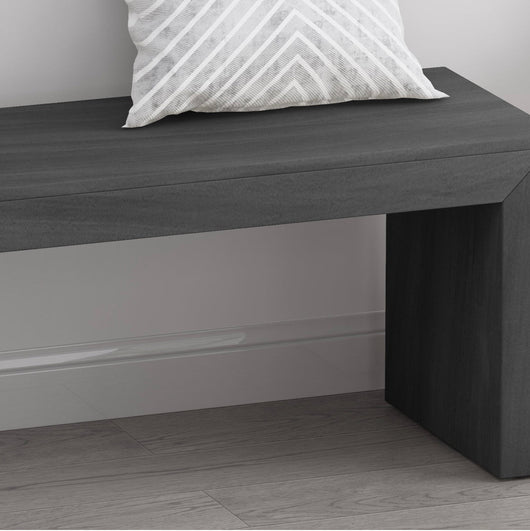 Noble House Maiya Farmhouse Acacia Wood Dining Bench, Black!! NEW IN BOX!!