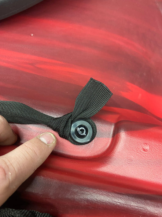 Lifetime Tahoma 10’ Sit-On-Top Kayak(Paddle Included), Red/Black!! NEW BUT HAS MINOR SCRATCHES FROM SHIPPING AND MISSING SEAT CLIP BUT STILL WORKS FINE(PHOTOS SHOWN)!!