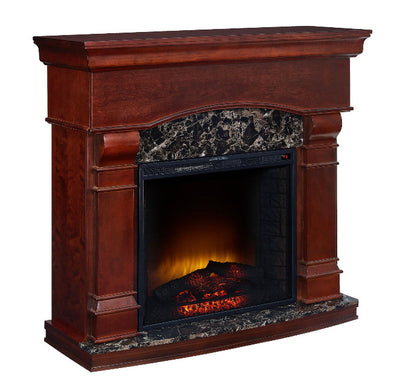 Bold Flame 47” Electric Fireplace in Walnut!! NEW & ASSEMBLRD - SEE PHOTOS