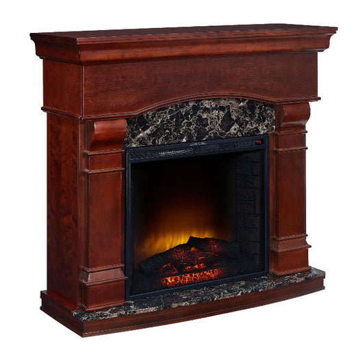 Bold Flame 47” Electric Fireplace in Walnut!! NEW & ASSEMBLRD - SEE PHOTOS