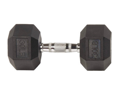 BalanceFrom Rubber Hex Dumbbells, 30 lbs Pair, Black- NEW IN BOX!!!!