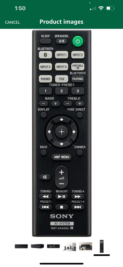 Sony 2-ch Home Stereo Receiver with Phono Inputs & Bluetooth Black!! NEW IN BOX!!