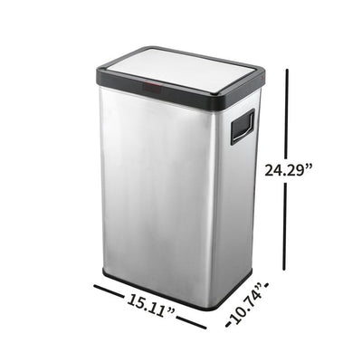 Better Homes & Gardens 13.7 + 3.17 gal Motion Sensor Kitchen Garbage Can Set, Stainless Steel**New in Box**