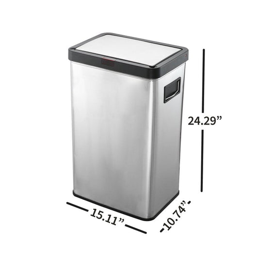 Better Homes & Gardens 13.7 + 3.17 gal Motion Sensor Kitchen Garbage Can Set, Stainless Steel**New in Box**