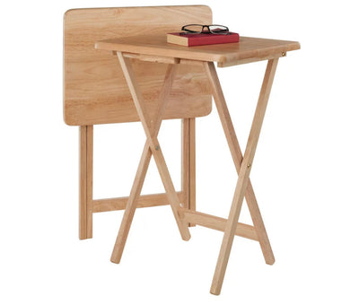 Winsome Wood Alex 2-Piece Snack Table Set, Natural Finish- NEW IN BOX!!!