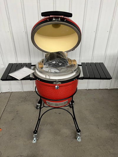 Kamado Joe Classic II 18” Charcoal Grill, Red!! NEW OUT OF BOX!!