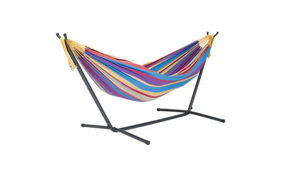 Vivere Double Hammock with Stand Combo, Tropical- NEW IN BOX!!!!