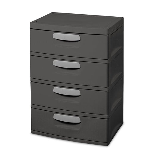 Sterilite 4 Drawer Unit Plastic, Flat Gray**New**