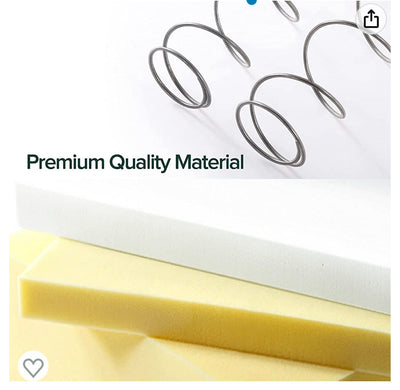 Zinus 6 Inch Foam and Spring Mattress / CertiPUR-US Certified Foams / Mattress-in-a-Box, Full (Off-White)- new in box