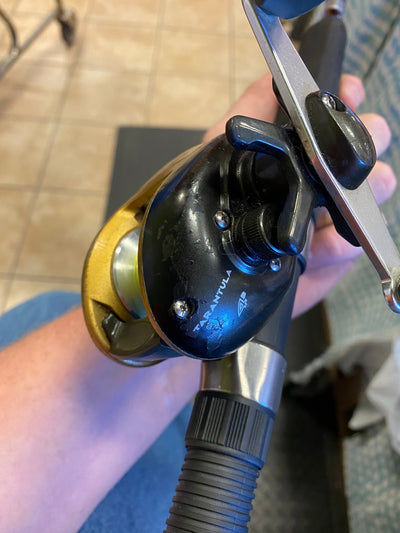 Okuma Classic Pro GLT 8’6” Trolling Rod with Spider Tarantula ST400 Bait Caster Reel!! Trolling Rod is Brand New but Bait-caster Reel is used but works great!!