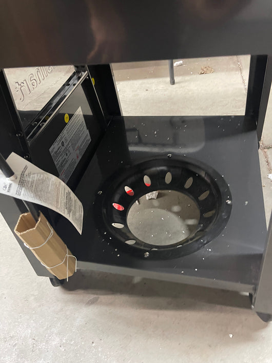 The Big Catch proudly presents -   FRANKENGRILL !  it’s a brand new Cuisinart 2 burner stainless steel grill with pathetic little universal burner knobs that we installed since the original ones were missing