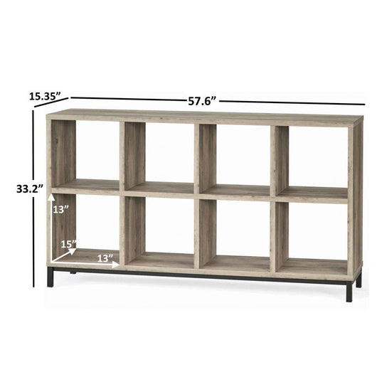 Better Homes & Gardens 8-Cube Organizer with Metal Base, Rustic Gray**New in Box**