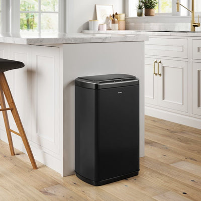 Kraus 13 Gallon Touchless Motion Sensor Trash Can in Matte Black Finish with Soft Shut Lid**New in Box**